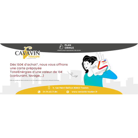 CARTE TOTAL ENERGIES VALEUR 15€